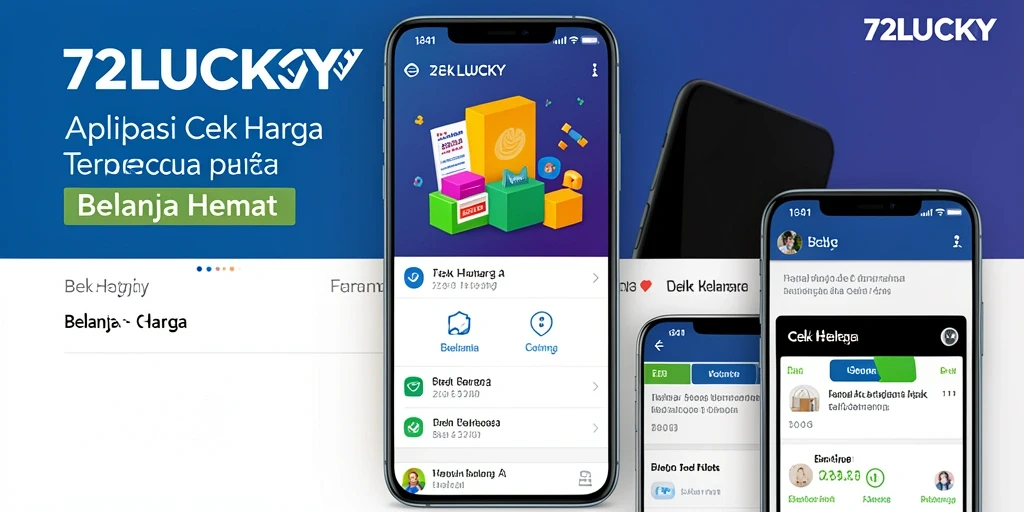 Antarmuka aplikasi 72LUCKY yang menampilkan berbagai pilihan harga.