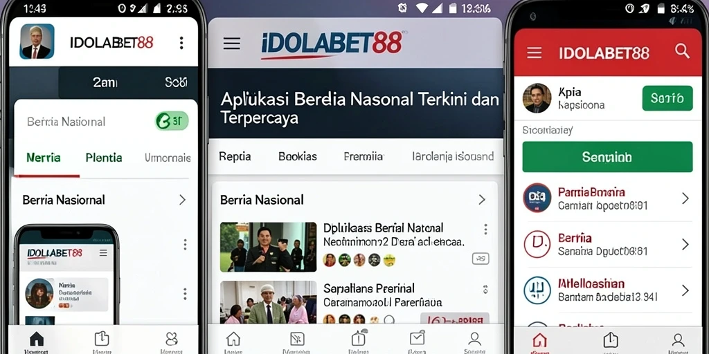 Tampilan antarmuka IDOLABET88 dengan berita terbaru dan terpopuler.