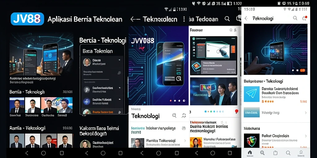 Tampilan antarmuka aplikasi JV88 yang menarik dan fungsional.