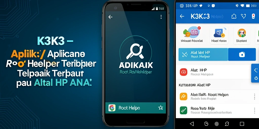 Tampilan antarmuka K3K3 yang memudahkan pengelolaan Root Helper.