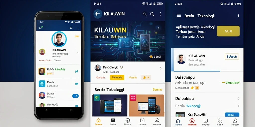 Tampilan antarmuka KILAUWIN yang modern dan fungsional.