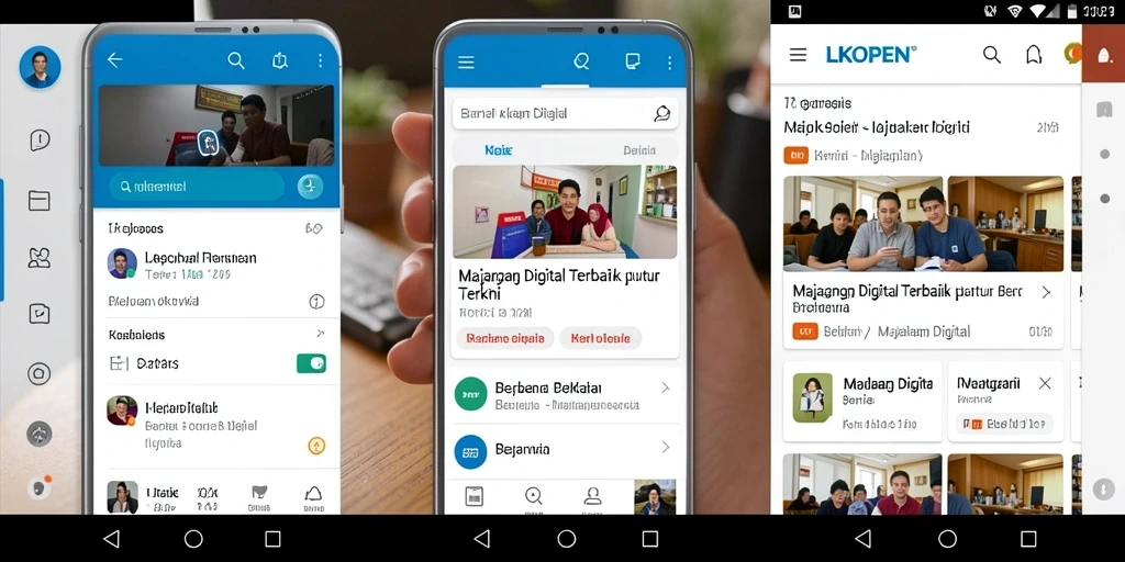 Tampilan antarmuka aplikasi LKOPEN yang modern dan menarik.