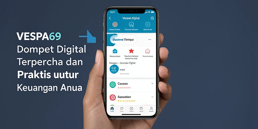 Antarmuka VESPA69 yang mudah digunakan untuk transaksi keuangan.